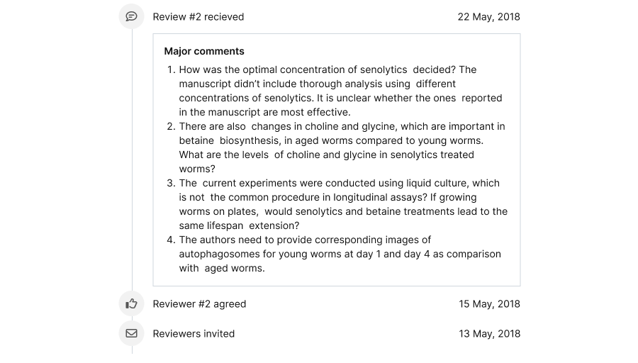 Bringing transparency to peer review